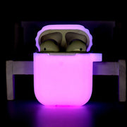 Glow Neon AirPods Pro Silicone Case, Luminous Glow In The Dark Rave reflective cool AirPods Pro Cover 1 1 Pink AirPods1 2 