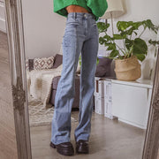 Y2K Vintage Star Print high waisted pants, Harajuku 90s pants women aesthetic, wide leg pants, plus size pants, Denim Jeans Straight Pants 1 1   