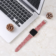 Glitter Apple Watch Band,  Christmas Glitter Sequins IWatch Band - black, silver, rose gold 1 1   
