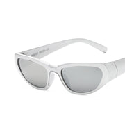 Street Millennium Spicy Girl Sunglasses 1 1 Silver frame white mercury  