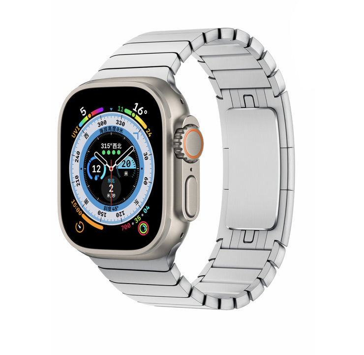 Apple Watch Metal Band , Classy Retro Stainless Steel Strap Bow Buckle IWatch Band 1 1 Grey 384041mm 