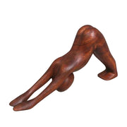 Mini Wooden Yoga Statue, Handcrafted Meditation Decor, Resin Yoga Figure Decor, Exquisite Wooden Yoga Poses for Mindful Home Decoration loveyourmom Love Your Mom 2 Style  