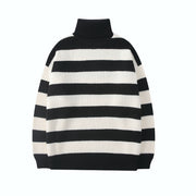 Korean Knitted Striped Sweater, Unisex Harajuku Casual Cotton Pullover,Tate Langdon Sweater Same Style Copenhagen Autumn look. 1 1   