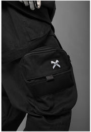 Techwear Black Cargo Pants with stylish straps 1 1   