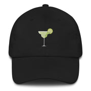 Margarita embroidered Hat, Hipster party festival tequila Dad Hat,Pool hat Gifts For Bartenders  Love Your Mom  Black  