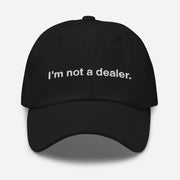 I'm not a dealer Hat, Funny Rave Techno Festival Hat - Dj, Raver, Bartender Gifts.  Love Your Mom    