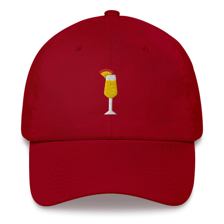 Mimosa embroidered Hat, Cute bar hipster Hat , Gift Mimosa - Gifts For Bartenders  Love Your Mom  Cranberry  