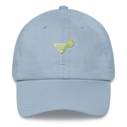 Margarita embroidered Hat, Hipster party festival tequila Dad Hat,Pool hat Gifts For Bartenders  Love Your Mom  Light Blue  