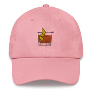 Old fashioned embroidered Hat, on the Rocks Dad Hat , Gift for Scotch, Whisky, Bourbon lovers, Gifts For Bartenders  Love Your Mom  Pink  