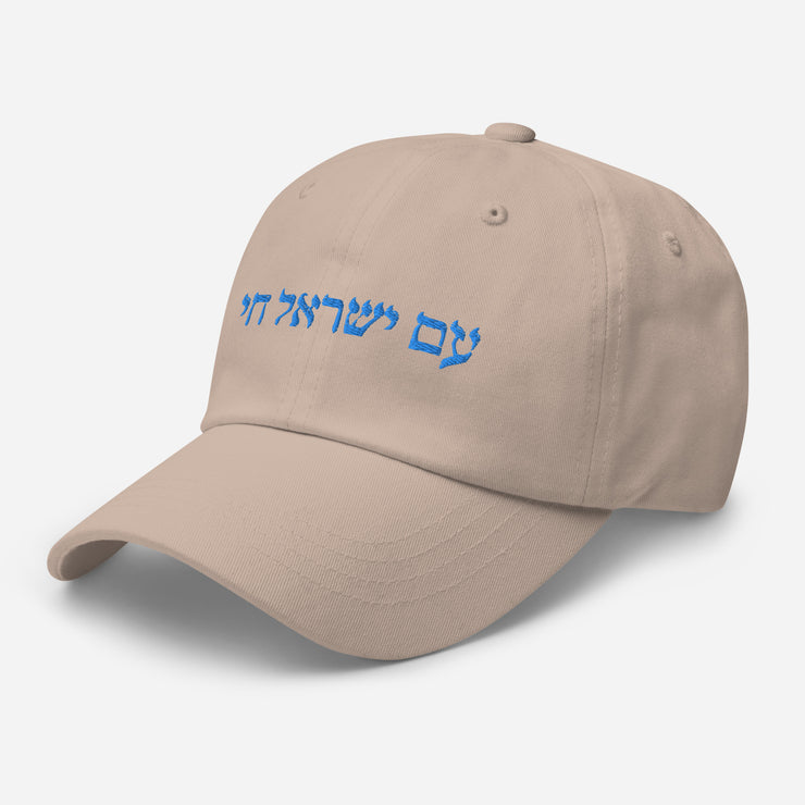 Am Yisrael Chai Unisex Dad hat, I Support Israel Cap Hat, Hebrew Quote, Jewish Pride, Jewish hat Gift, The people of Israel live  Love Your Mom   