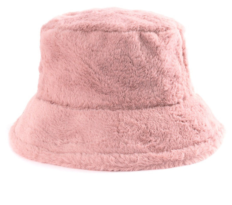 Cool Raver Festival Fur Plush Bucket Hat - Leopard. loveyourmom Love Your Mom Pink  