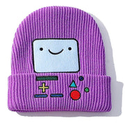 Embroidered BMO Beanie Hat, Retro Gamers Beanie Hat Gift 1 1 Purple M 