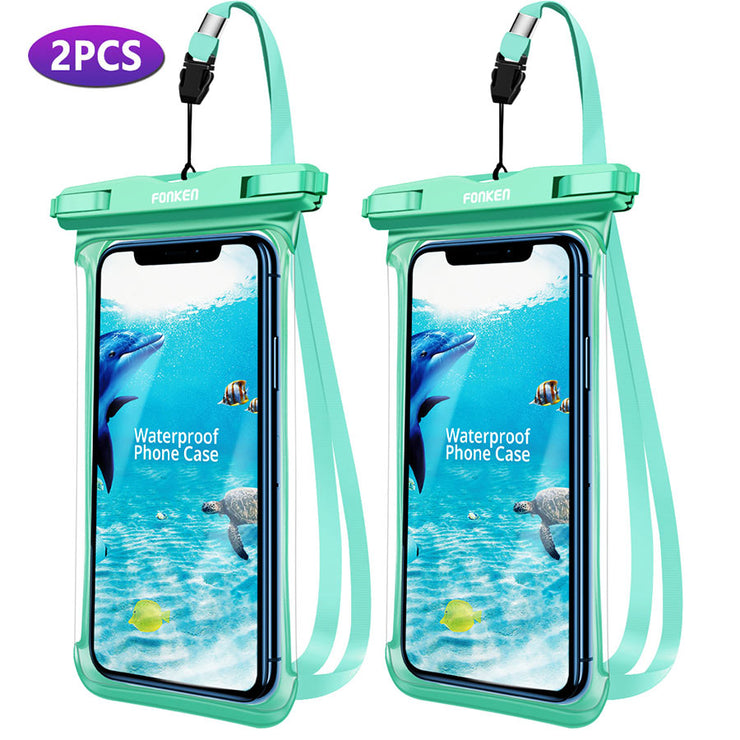 Waterproof Phone Pouch Protective Cover, IPX8 Universal Waterproof Phone Case, Bag for Swimming, Adjustable Lanyard Underwater Phone Dry Bag. Phone Case 1 2pcs green Huawei mate 10 