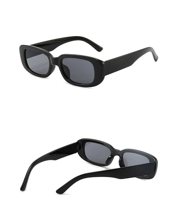 Box Small Fashionable Sunglasses - Black, Blue Neon Green, Pink  rave festival Sunglasses 1 1   