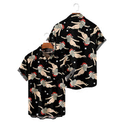 Printed Loose Short Pocket Shirt Men's Top loveyourmom Love Your Mom   