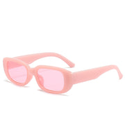 Box Small Fashionable Sunglasses - Black, Blue Neon Green, Pink  rave festival Sunglasses 1 1 Pink  