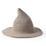 Unisex Gothic Witch Hat, Cute Halloween Wool Wizard Hat loveyourmom Love Your Mom Camel M 56to58cm 