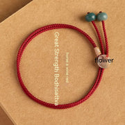 Zodiac Rabbit Red Rope Hand Strap Couple's Hand-woven Bodhi Hand Jewelry loveyourmom Love Your Mom Horse  