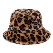 Cool Raver Festival Fur Plush Bucket Hat - Leopard. loveyourmom Love Your Mom   