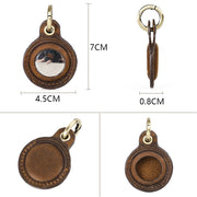 Apple AirTag Keychain For Dog or Cat, Leather Pet Anti-loss Keychain Positioning Tracker Holster 1 1   