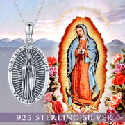 Our Lady of Guadalupe Pendant Necklace, Stainless Steel Chain Religious Virgin Mary Pendant Necklace iphone case 1   