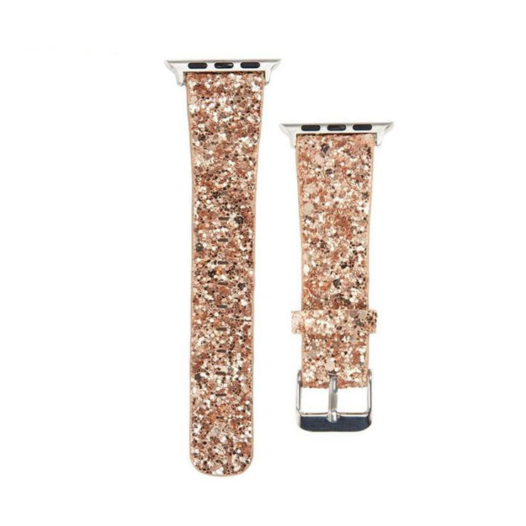 Glitter Apple Watch Band,  Christmas Glitter Sequins IWatch Band - black, silver, rose gold 1 1 Rose Gold 38mmor40mmor41mm 