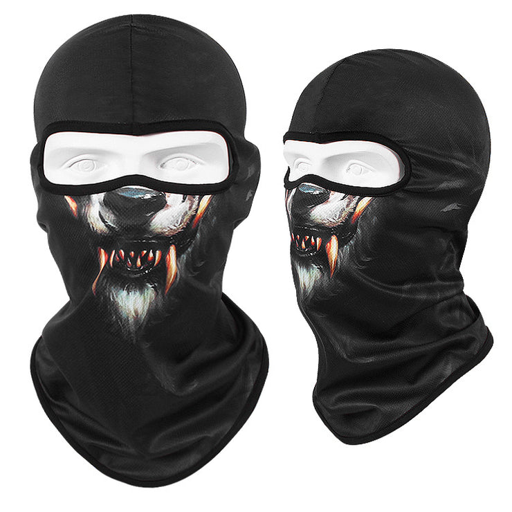 Cool Skii Mask, Balaclava Breathable Skull Print Bandana for Dust Protection & UV Protection 1 1 Werewolf  