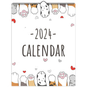 Cute Cat Motivation Calendar 2024, Monthly Calendar + Motivation Quotes, Illustrated 12 Month Calendar - Cat Lovers Owners Gift Print Material Love Your Mom  LT (8.5″x11″)  
