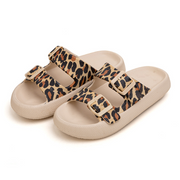 Two Buckle Foam Pillow Cloud Slides Unisex Non-Slip Comfy Soft Pillow Slippers,Thick-soled Eva Sandals And Slippers loveyourmom Love Your Mom Leopard Print 35to36 