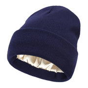 Fashionable Warm Knitted Wool Hat loveyourmom Love Your Mom 11 Navy Blue  