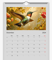 Birds Wall Calendar 2025, Birds Fine Art Paints Calendar. Birdwatcher Twitcher Birder Gifts Print Material Love Your Mom   