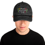 Please be nice i'm on Acid Vintage Hat, Ravers Festival Techno Cotton Twill Cap  Love Your Mom    