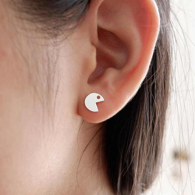 PAC Minimalist Ear Stud Earrings, Retro Gaming Cartoon Ear Pin Piercing, Cute Gamers Gift 1 1   