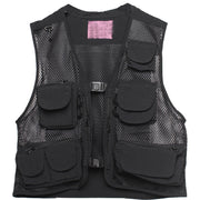 Fashion Men's Mesh Multi-Pocket Tooling Vest | Travel Cargo Vest Multi Pockets Breathable Waistcoat Jacket | Summer Travel Vest with Pockets  wegodark   