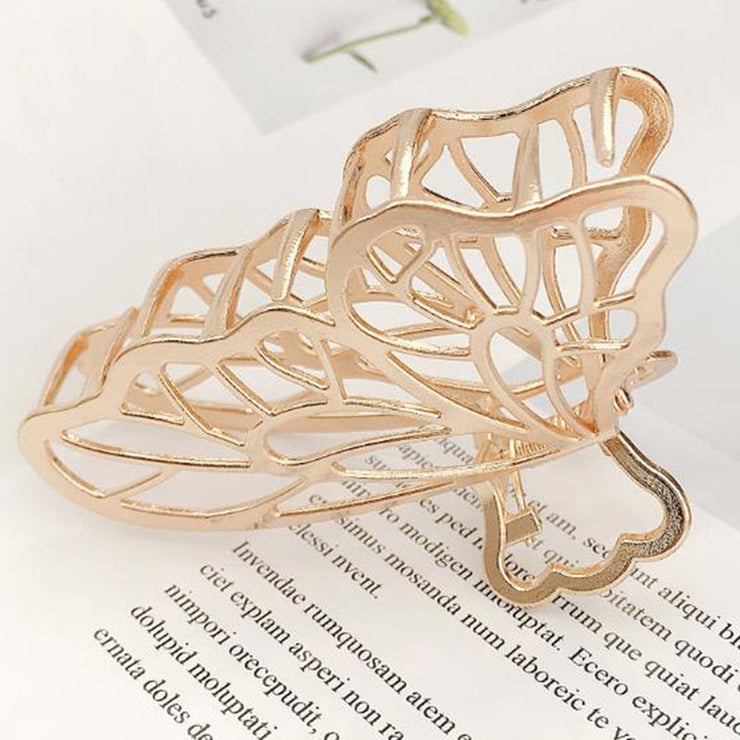 Butterfly Hair Clips Large Metal Butterfly Hair Claw Clips Lady Thick Hair Barrette Hollow Hair Jaw Clamp Clips Hairpins Thick Hair 0 WeCrafty Gold  