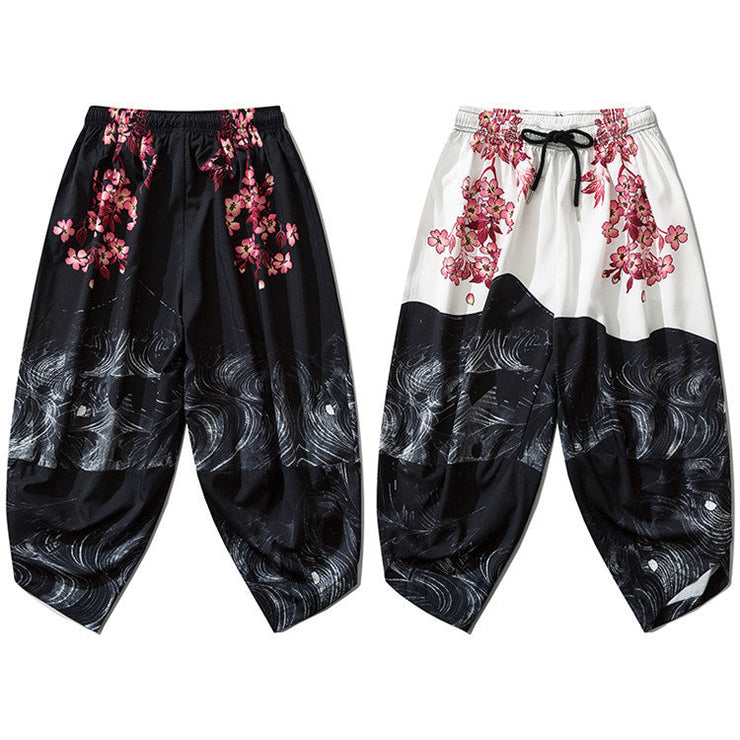 Bebovizi 2020 Japanese Style Harajuku Men Trousers Sakura Samurai Costume Loose 0 WeCrafty   