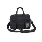 Japanese Streetwear Black Crossbody Shoulder Messenger Bag - Retro Heavy Crossbody Shoulder Bag - Harajuku Backpacks CDCCB9B1-D5DD-4C20-AF32-101FE427B63C wegodark Black  