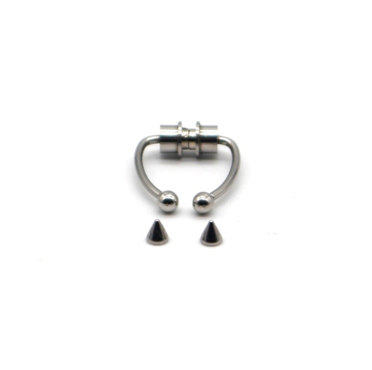 Piercing Stainless Steel Magnetic Nose Ring - Hoop Nasal Septum Ring  wegodark   