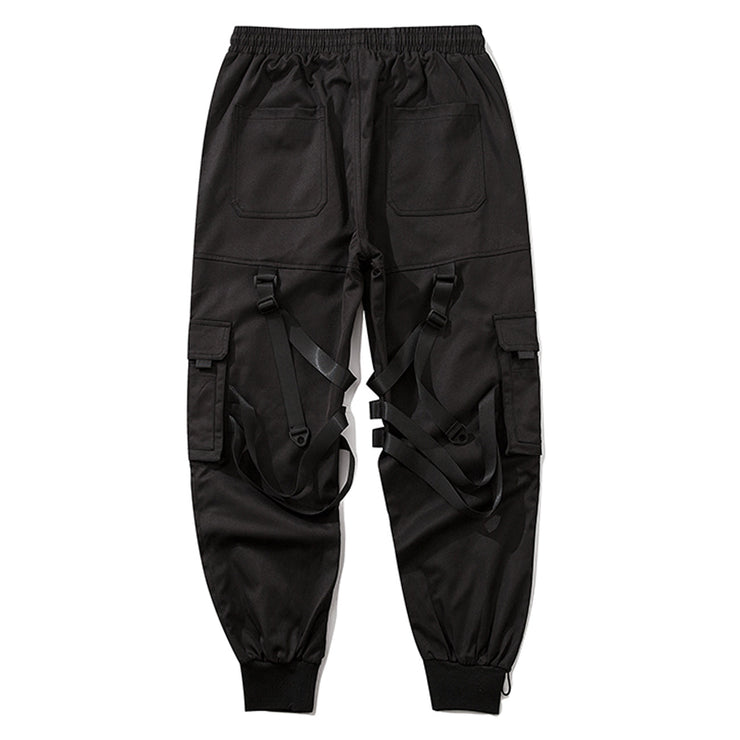 Guochao Functional Wind Pants | Cargo Trousers Men's Functional Wind Pants | Multi-Pocket Casual Straight-Leg Pants | Street Cargo Pants  wegodark   