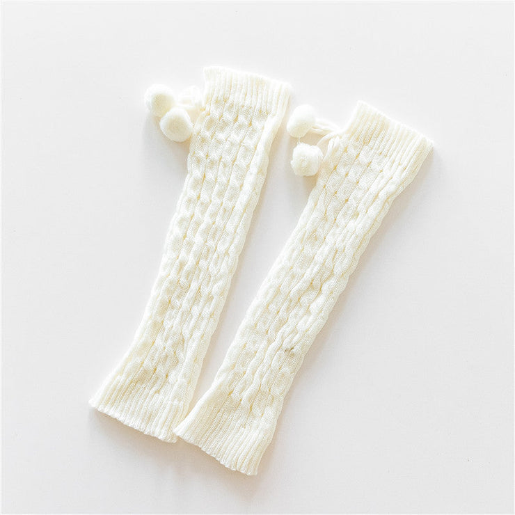 Knitted Warm Daytime Wool Leggings Knee High Socks | Warm Thigh-High Fuzzy Socks | Extra Long Black High Knee Socks | Crochet Socks  wegodark   