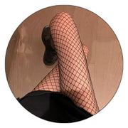 Black and White Fishnet Stockings | Cat Top Thigh Punk Stockings | Pantyhose Set for Women | Spring Black Hollow | Body Stockings Fish Net  wegodark Mediumgridblack  