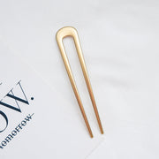 Wavy Copper Hair Fork | Hair Bun Chignon Holder | U Shaped Hair Pin | Metal Hair Clip | Rose Gold Hair Slide | Fine Hair Accessory 0 WeCrafty   