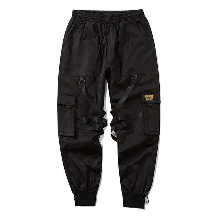Guochao Functional Wind Pants | Cargo Trousers Men's Functional Wind Pants | Multi-Pocket Casual Straight-Leg Pants | Street Cargo Pants  wegodark   