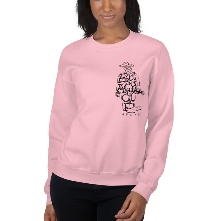 ACAB Unisex Sweatshirt by Tattoo Artist Jean Mou  Love Your Mom  Light Pink S 