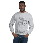 Abstract 2 Unisex Sweatshirt by Tattoo Artist Sophie Lee  Love Your Mom  Sport Grey S 