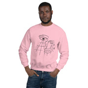 Abstract 2 Unisex Sweatshirt by Tattoo Artist Sophie Lee  Love Your Mom  Light Pink S 
