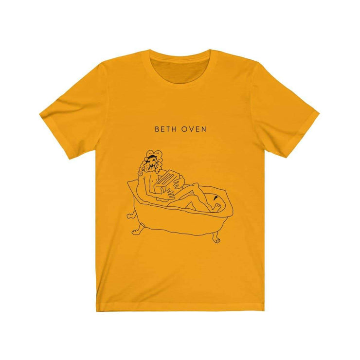 Beth Oven front print T-shirt by Tattoo artist Auto Christ T-Shirt Printify Gold XS 