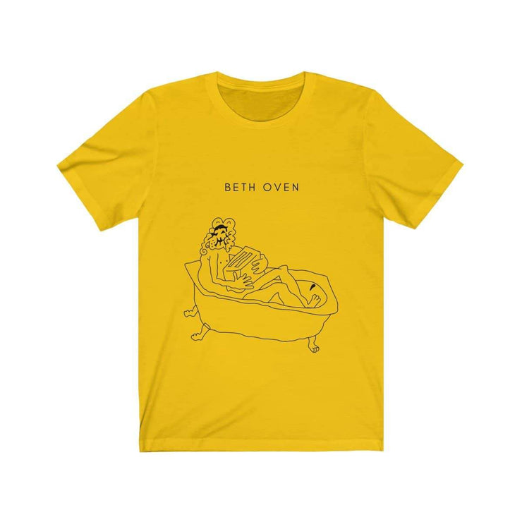 Beth Oven front print T-shirt by Tattoo artist Auto Christ T-Shirt Printify Maize Yellow XS 