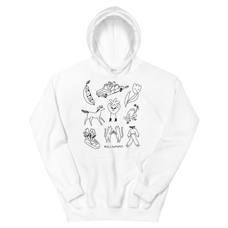 Black Friday Limited Edition Hoodie by Mellowpokes  Love Your Mom  White S 