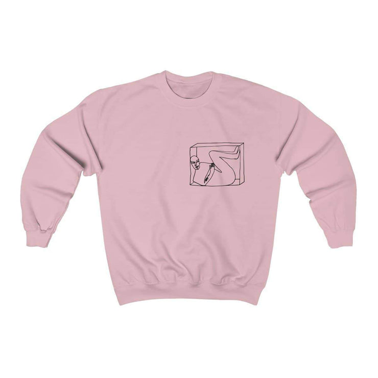 Black Friday Special - Sweatshirt by Tattoo Artist Krasivity Sweatshirt Printify Light Pink S 